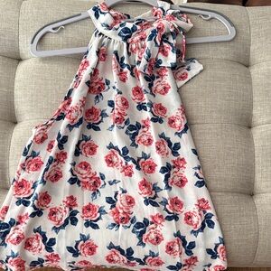 Paper Crane Floral Blouse - Pink and Navy